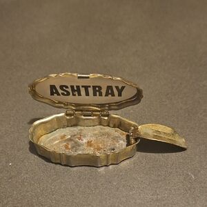 Vintage Gold Ashtray